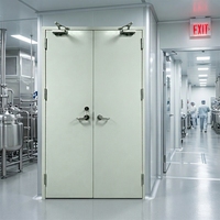 Porte coupe-feu en acier Yonking sur mesure avec surface finie pour usine pharmaceutique et ateliers alimentaires