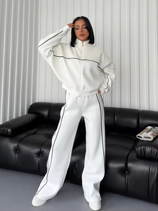 Set da <span class=keywords><strong>donna</strong></span> <span class=keywords><strong>Streetwear</strong></span> personalizzato felpa con cappuccio pantaloni della tuta due pezzi <span class=keywords><strong>abbigliamento</strong></span> da <span class=keywords><strong>donna</strong></span> Set di tuta per <span class=keywords><strong>donna</strong></span> - Product Image 2