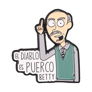 Pin Esmaltado de Personaje de Serie de TV de Comedia Americana, El <span class=keywords><strong>Diablo</strong></span> Es Puerco, Broche Clásico de Humor Televisivo, Insignia para Solapa y Bolsos, Joyería de Moda, Regalo - Product Image 1