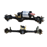 Mini atv niveleuse arrière essieu intermédiaire et différentiel arbre transversal mécanisme pièces assemblage pour tricycle e-bike