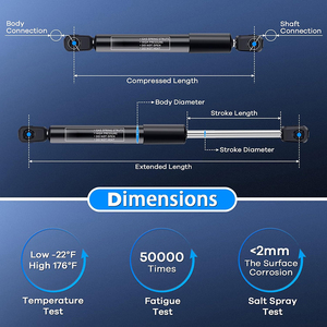1200n khí strut nâng Ottoman thủy lực khí nâng Murphy Tường Khung hỗ trợ <span class=keywords><strong>300M</strong></span> 600N cho hộp công cụ - Product Image 3
