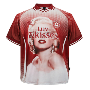 <span class=keywords><strong>Camiseta</strong></span> de punto estilo hip hop Guochao de Monroe Jersey con estampado corto para hombre/mujer de alta calidad, gráfico personalizado - Product Image 2