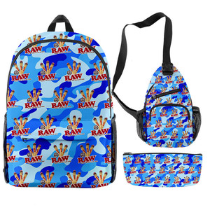 Fabricants chinois d'accessoires pour fumeurs, <span class=keywords><strong>sac</strong></span> à <span class=keywords><strong>dos</strong></span> imperméable noir à sublimation Cookie Backwoods RAW, ensemble de 3 pièces - Product Image 3