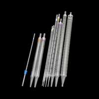 Pipette sérologique graduée en plastique verre stérile SP-10025 Pipettes de laboratoire1 2 5 10 25 50 100ml Pipettes sérologiques enveloppées