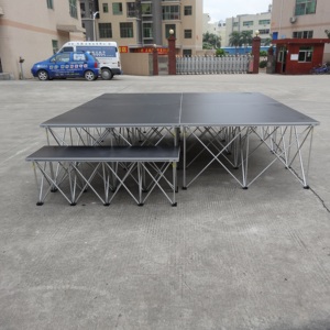 Plataforma Modular de Escenario Ligera de Aleación de Aluminio de 4x4 pies con Fácil Montaje para Conciertos Pequeños-RK-Plataforma Portátil RAK-SQ4I - Product Image 6
