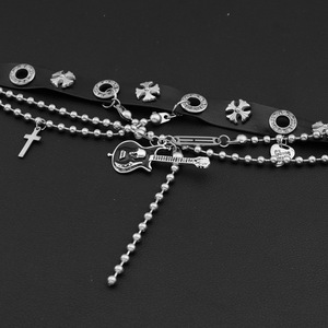 Nouveau Collier Chaîne Tendance 2026 en Acier Titane Style Gothique Punk Sombre pour Homme – Bijou de Clavicule au Design Simple et Très Vendu - Product Image 3