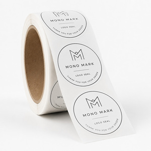Autocollants personnalisés avec code QR, étiquettes adhésives imperméables pour l'emballage et le marketing - Product Image 1