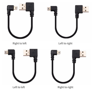 Cáp <span class=keywords><strong>Usb</strong></span> Hai Đầu Nối Trái Phải 90 Độ Mini 5 Chân Cho Máy Ghi Hình Lái Xe - Product Image 1