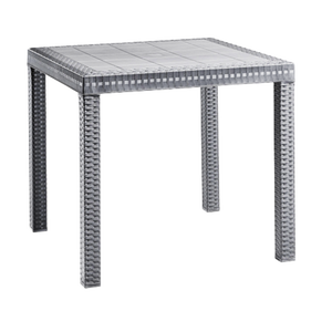 Square Modular Table 90x90x72h Anthracite Color for <b>Exterior</b> <b>Accessories</b> - Product Image 1