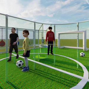 Sueño personalizable niños al aire libre colorido poliéster cuerda tejido red laberinto aéreo <span class=keywords><strong>campo</strong></span> <span class=keywords><strong>de</strong></span> fútbol <span class=keywords><strong>puente</strong></span> <span class=keywords><strong>de</strong></span> madera aventura parque infantil - Product Image 5