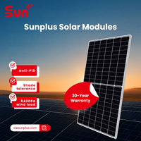 Panel Surya Monokristalin Tipe-N Bifasial SUNPLUS Efisiensi Tinggi 700W dengan Efisiensi 23,2%
