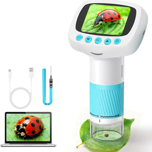Portable Handheld Acoustic Microscope for Kids Educational STEM Toy Set with LED Display and 1280X720 Camera - Product Image 1