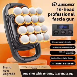Pistola de Masaje Fascial Recargable de 8 Cabezales, Masajeador Multicabezal de Alta Potencia, 99 Niveles de Velocidad, Función Musical, Uso Corporal, Regalo Transfronterizo - Product Image 2