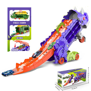 Vente en gros vente chaude grande piste <span class=keywords><strong>dinosaure</strong></span> voiture station de stockage <span class=keywords><strong>dinosaure</strong></span> <span class=keywords><strong>transformer</strong></span> piste camion catapulte véhicule voiture ensemble - Product Image 2