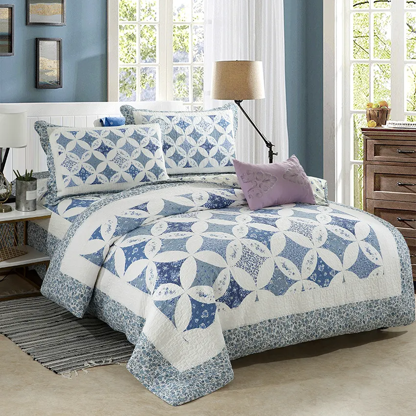 विशेष डिजाइन सामने कपास प्रिंट ठीक कारीगरी कम MOQ थोक Bedsheets Duvet कवर चादर बिस्तर सेट