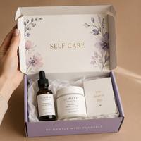 Boîte d'expédition cadeau violet lavande avec logo personnalisé, impression florale dorée, emballage pour marque, vente au détail, vente en gros, fournisseur d'usine