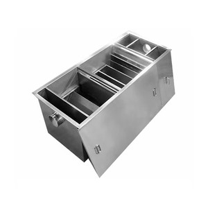 VICTORY KITCHEN Trampa de grasa de acero inoxidable comercial personalizada 201/304 SS Separador de aceite y agua para hoteles Restaurantes Café - Product Image 6