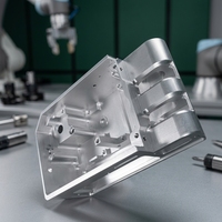 Boîtier de serrure en alliage d'aluminium usiné CNC 5 axes sur mesure avec finition anodisée pour pièces d'assemblage de serrures mécaniques