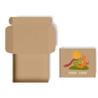 Boîte cadeau express en carton ondulé recyclé, imprimée sur mesure et gaufrée, pour emballage haut de gamme de sous-vêtements, chaussures, vêtements et chaussettes, destinée à l'expédition