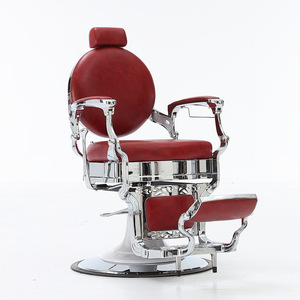Fauteuil de barbier vintage hydraulique inclinable, robuste et classique pour salon de coiffure - Product Image 6