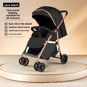 Poussette bébé multifonctionnelle, pliable à un bouton, légère, en métal, avec fonction balancelle, pour enfants de 0 à 6 ans - Product Image 2