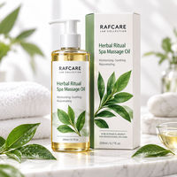 Huile de massage spa rituelle aux herbes RAFCARE 200ml, huile corporelle aux herbes relaxante et nourrissante pour tous types de peau