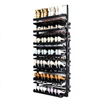 UZIA-15 Premium Meuble de rangement à chaussures rotatif à 360° en acier inoxydable, organisateur de chaussures réglable pour armoire et placard, mobilier de rangement léger