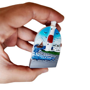 Autocollant 3D en résine pour réfrigérateur, souvenir de voyage transfrontalier, phare - Product Image 2
