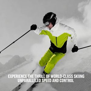 Bâtons <span class=keywords><strong>de</strong></span> <span class=keywords><strong>ski</strong></span> alpins télescopiques d'extérieur en alliage magnésium-aluminium, bâtons <span class=keywords><strong>de</strong></span> marche multifonctionnels amortisseurs avec poignée EVA, 115 cm - Product Image 5