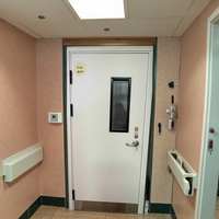 Porte de sortie de secours coupe-feu avec barre anti-panique l Porte coupe-feu d'urgence pour hôpital et école