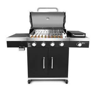 Longueur réglable Rotation Mangal Brazilian Rotisserie Spindle Shish <span class=keywords><strong>Kebab</strong></span> Barbecue Brochettes Rotisserie Grill Kit pour Gas grill - Product Image 5