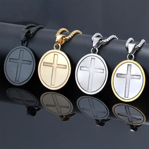 Hip Hop Punk arcangelo <span class=keywords><strong>Michael</strong></span> Trendy 316 in acciaio inox alta moda gioielli 18k Pvd placcato oro ciondolo collana per gli uomini 2025 - Product Image 3