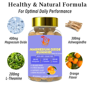 Gummies de Suppléments à Base de Plantes en Gros pour Usines avec Extrait de Camomille et L-Tryptophane pour Prévenir les Crampes Musculaires, Gummies à l'Oxyde de Magnésium - Product Image 3