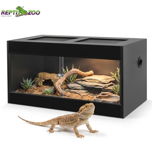 Terrario REPTIZOO Smontabile da 50 Galloni, Gabbia Impilabile 90x45x45 in Legno, Habitat <span class=keywords><strong>per</strong></span> Draghi Barbuti - Product Image 1