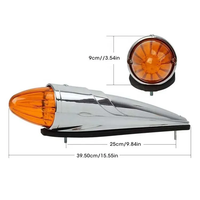 Nouvelles lampes de toit pour camion 12V/24V de haute qualité à 17 LED 12W, feux d'avertissement de toit, lampes de toit de cabine électroplaquées