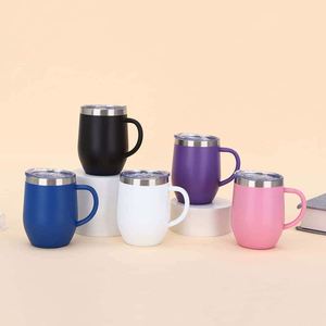 Simple 304 Stainless Steel <b>Coffee</b> Mug Portable Car Thermos Business Office Gift Dual-Drink Mug - Product Image 1