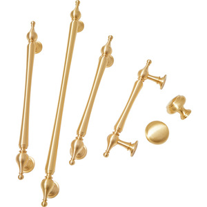 Modern Solid Brass Furniture Wardrobe <b>Drawer</b> Knob Brushed Finish Zinc <b>Pulls</b> for Bedroom Kitchen Bathroom Gym - Product Image 6