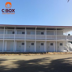 บ้านสำเร็จรูปแบบโมดูลาร์ Cbox ทนทาน สองชั้น โครงเหล็กทรงสี่เหลี่ยม สำหรับสำนักงาน หอพัก หรือที่อยู่อาศัย แบบแพ็คสำเร็จ - Product Image 5
