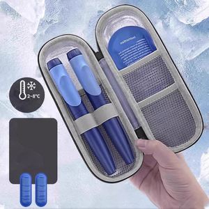 Insulin Pen Cooler <b>Bag</b> 2 Ice Packs TSA Approved Waterproof Eco-Friendly Portable EVA Oxford <b>Mini</b> Travel Case with Zipper Closure - Product Image 6