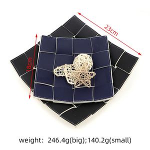 Stylish Pattern Durable Woven Tray <b>Large</b> Capacity Organizer for Home Decor and Storage - Product Image 6