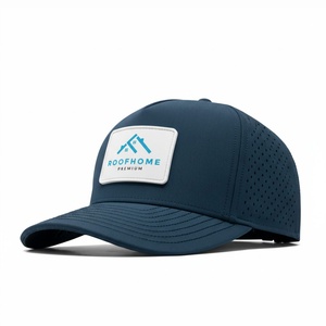 Gorra de Béisbol/Golf Impermeable de Alto Rendimiento, Personalizada OEM, 5 Paneles, Corte Láser, Parche de Goma, Cierre a Presión, Gorra Deportiva para Exteriores - Product Image 1