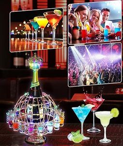 Support à verres à liqueur en forme de globe lumineux à LED, capacité de 12 verres, décoration de bar, présentoir à verres à liqueur - Product Image 5