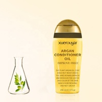 Sérum Capillaire Traitant à l'Huile Essentielle d'Argan du Maroc pour Massage du Cuir Chevelu, Améliore les Frisottis, Lisse, Nourrit, Rend les Cheveux Brillants, Répare et Hydrate
