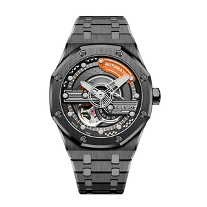 Custom Logo 39.7mm <b>Skeleton</b> Men's <b>Automatic</b> Mechanical <b>Watch</b> Luxury Business & Sports Wristwatch with Japan VK63 Movement - Product Image 4