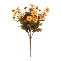 Bouquet de fleurs artificielles en soie Daisy, luxe léger, haut de gamme, arrangement floral biomimétique premium, décoration de centre de table, automne