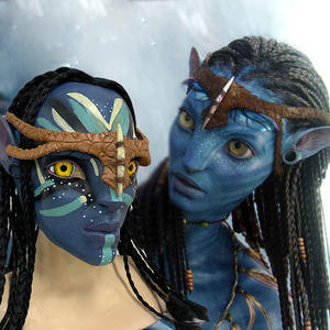 Disfraz de Cosplay de Avatar 3 con máscara de látex de elfo alienígena para hombres y mujeres para fiesta de carnaval o festividades de Pascua - Product Image 2