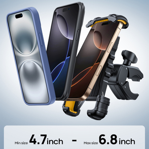 <span class=keywords><strong>Soporte</strong></span> <span class=keywords><strong>para</strong></span> Teléfono de Manillar de Motocicleta Lamicall BP05, Metálico Premium, Estable, con Abrazadera, Diseño Antirrobo, Artículo Más Vendido - Product Image 6