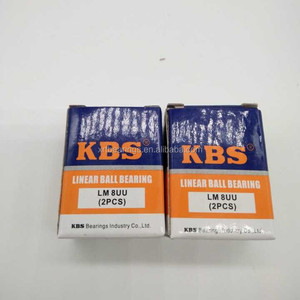 KBS LM8 LM8UU حجم 8x15x24 مللي متر الصانع رولمان بلي خطي الحركة LM8SUU LMK8 LME8 LMK8UU <span class=keywords><strong>LME8UU</strong></span>