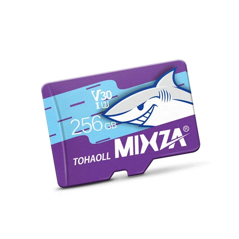 Bán Buôn MIXZA Thẻ TF 256GB Cá Mập Serial Thẻ Nhớ Class10 U3 Chất Lượng Cao Micro Flash TF Thẻ Nhớ 32GB Cho Điện Thoại Máy Ảnh