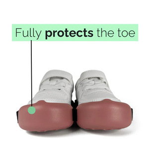 Children's Shoe Covers With Velcro Composite Toe Rubber Material Anti Slip Sport Protection Size Small And Large Pack Of 4 - Product Image 2